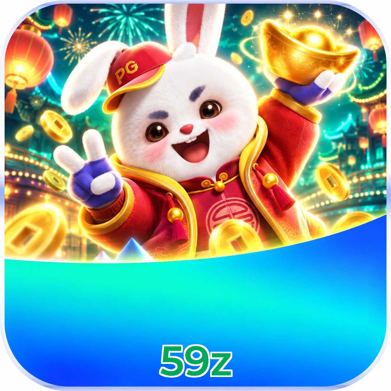Interface de jogos na 59z incluindo Plushie Frenzy
